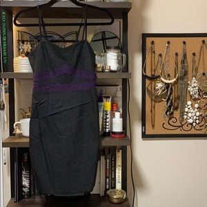 Black and Purple Minidress